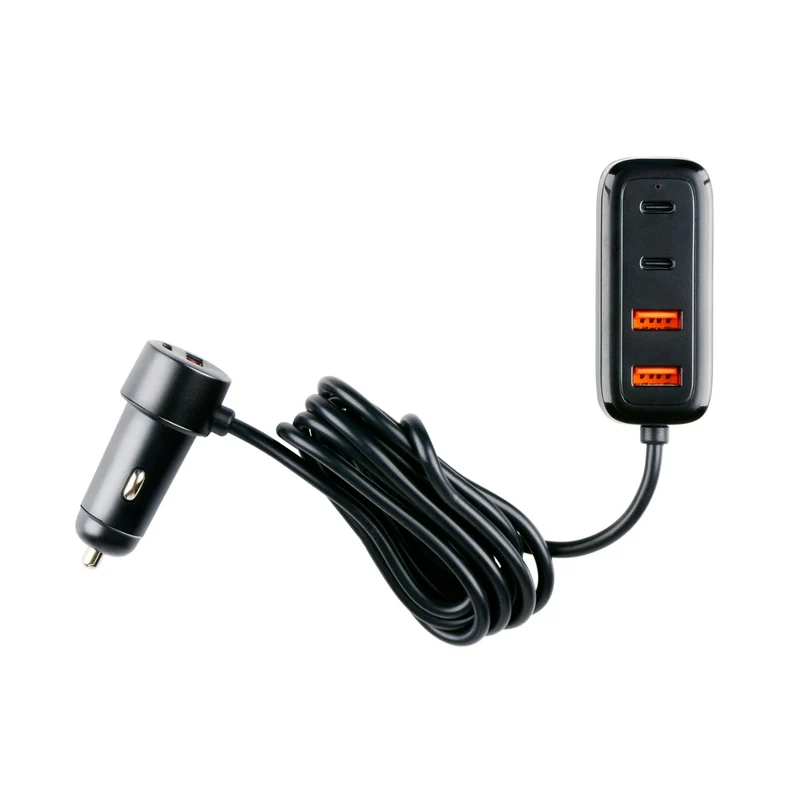 Dunlop USB Autolader - 6 Poorten - Snellader QC 18W & PD 30W
