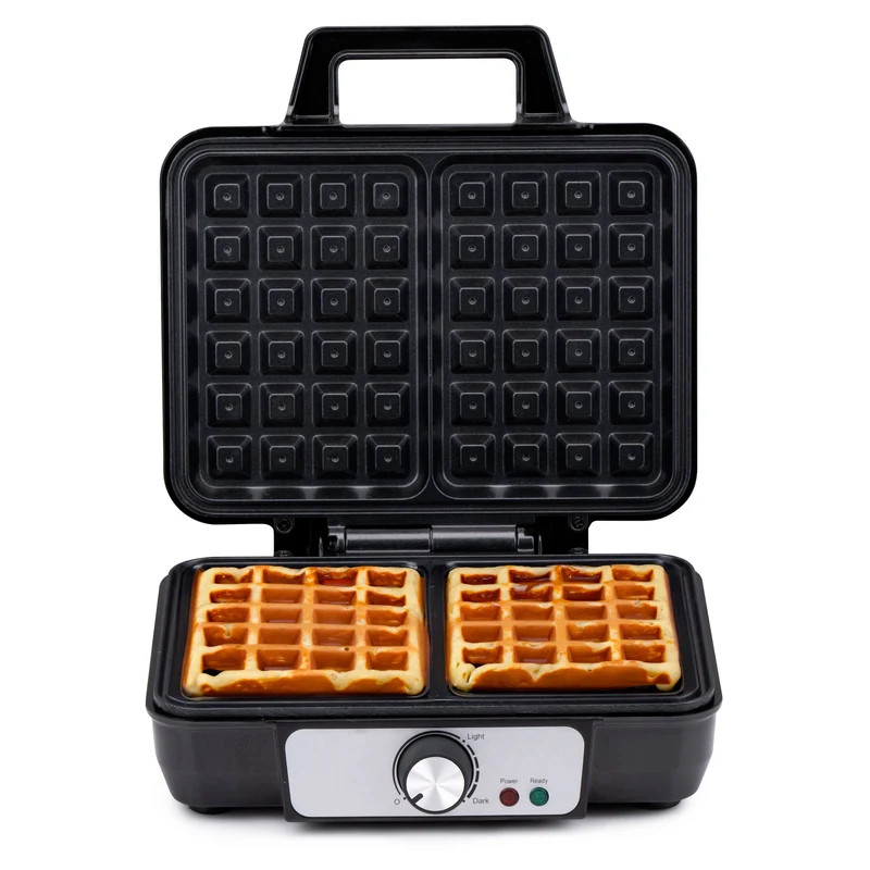 alpina Wafelijzer 1000W - Wafelmaker voor Brusselse Wafels