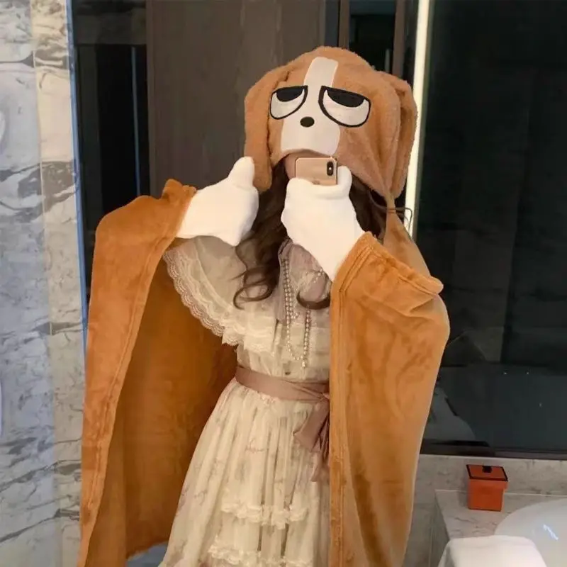 Sleepy Dog Hooded Wearable Blanket