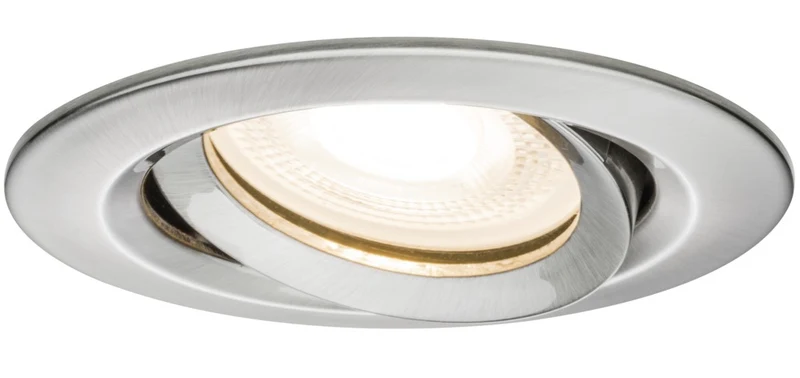 Paulmann Inbouwspot Premium IBL Geborsteld RVS Rond 7W Kantelbaar IP65 3st