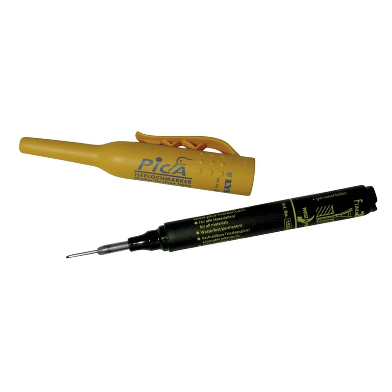 Pica Ink 150/46 Markeerstift tbv diepe gaten Zwart