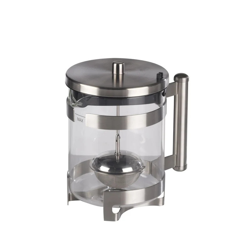alpina Cafetière 1l 8 koffie RVS/ glas/ kunststof