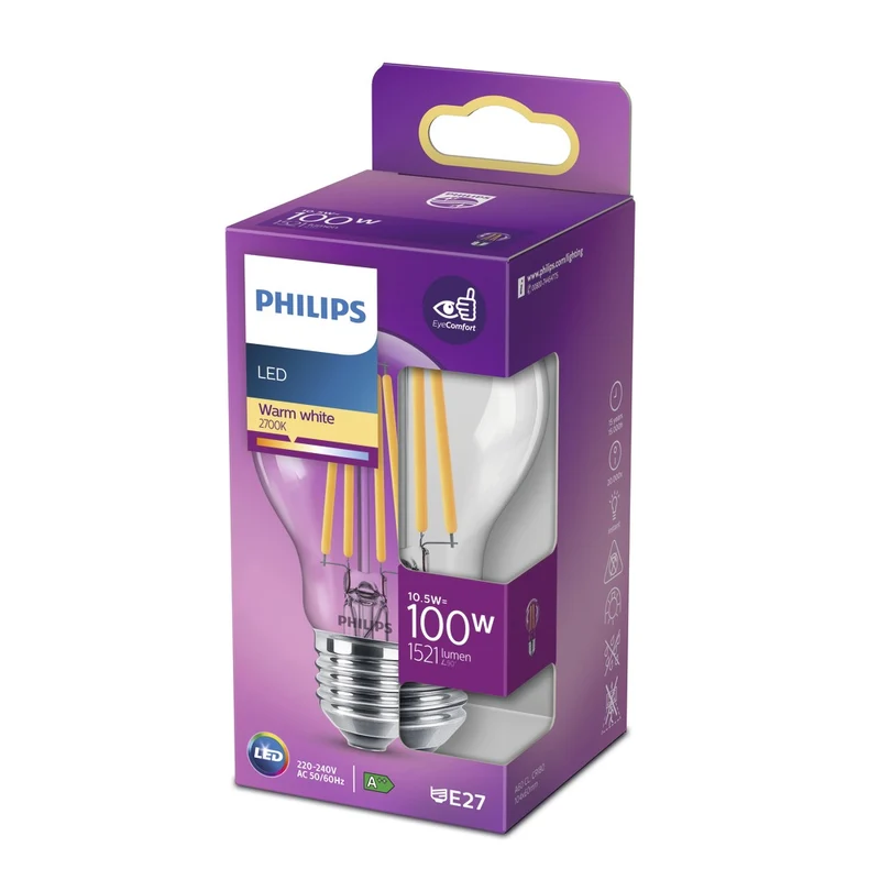 Philips LED Lamp Peer Filament 100W E27 Warmwit Helder