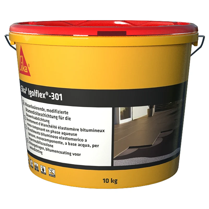 Sika Igolflex Waterdicht Membraan 301 Vloeibaar Bitumen 10kg