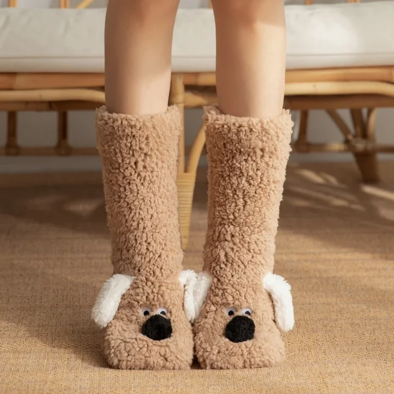 Fluffy Ears Cozy Long Socks