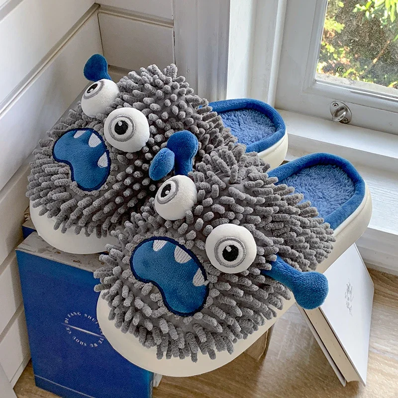 Silly Monster Plush Slippers