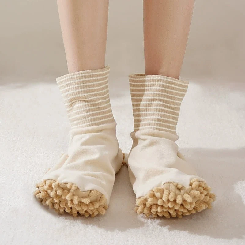 Clean & Walk Plush Mop Socks