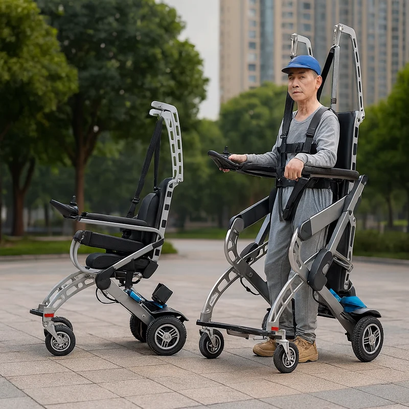 Automatic Standing Assist Walking Rehabilitation Trainer Wheelchair