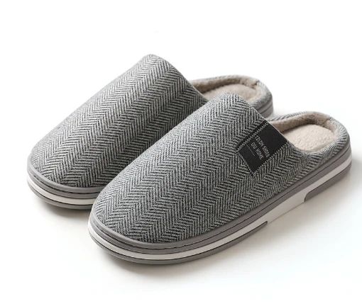 Heren Pantoffels met Antislip Zool – Warme en Comfortabele Pluche Sloffen