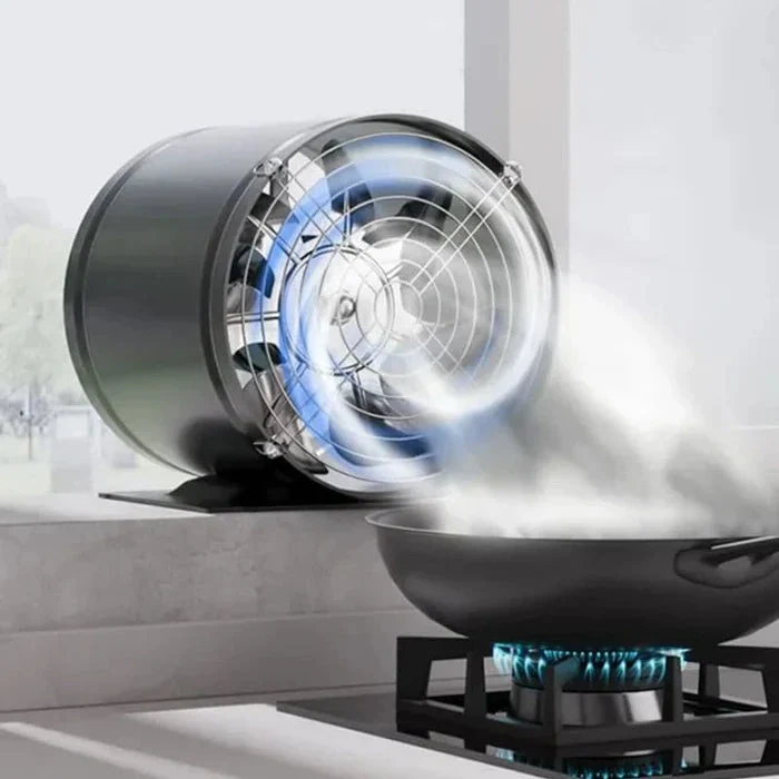 LuchtFlow MiniVent – Stille Wandventilator voor Thuis of Kantoor
