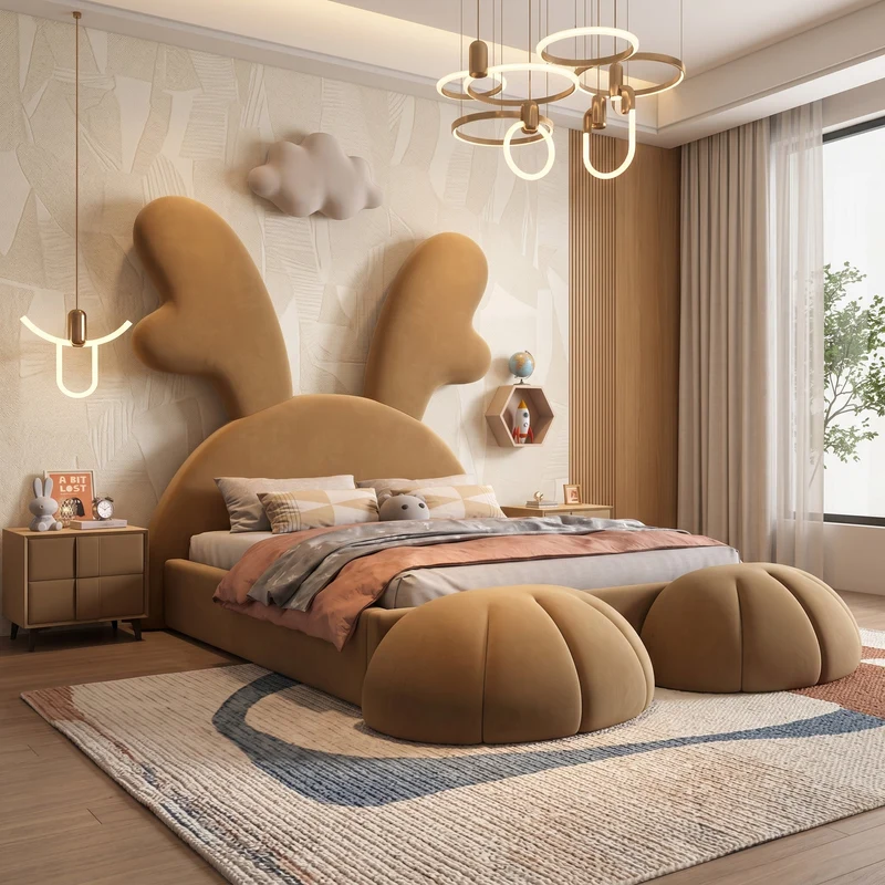 Big Rabbit Cozy Aesthetic Bed