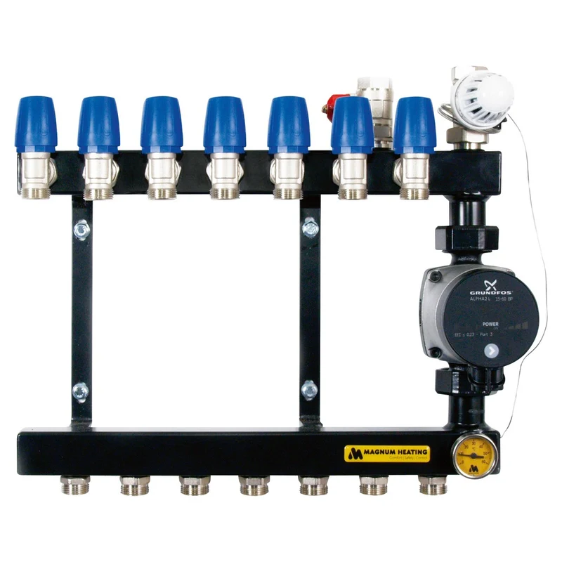 MAGNUM Heating Verdeler Basic Staal 2 Groeps