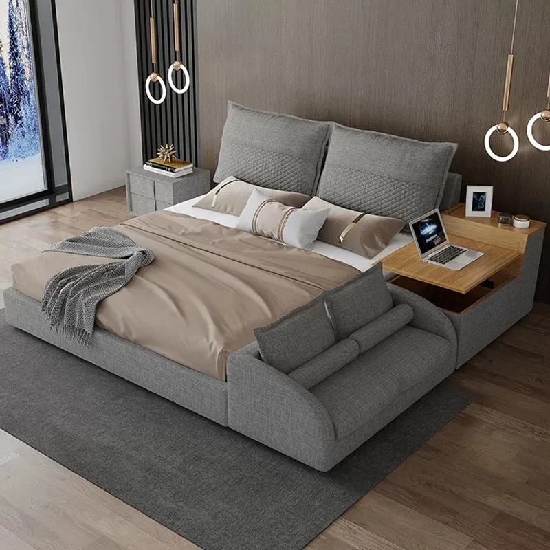 Smart Living Adjustable Built-in Desk Station Sofa Bed