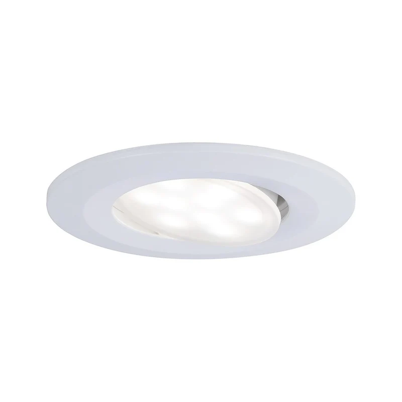 Paulmann Inbouwspot Calla Mat Wit Rond 6W Kantelbaar IP65
