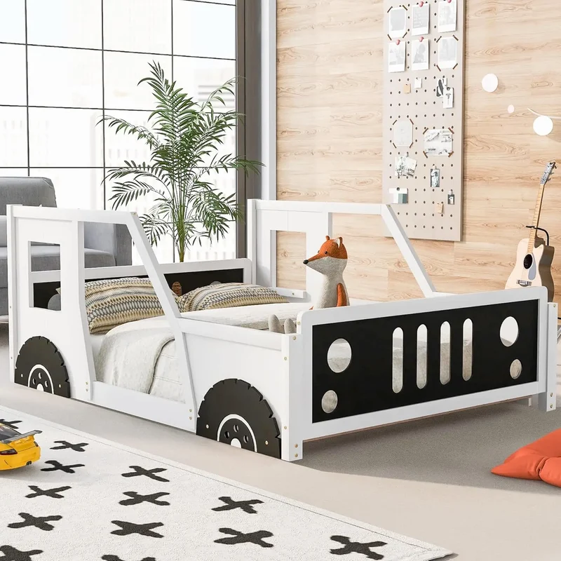 Adventure Racer Full-Size Wooden Car Bed