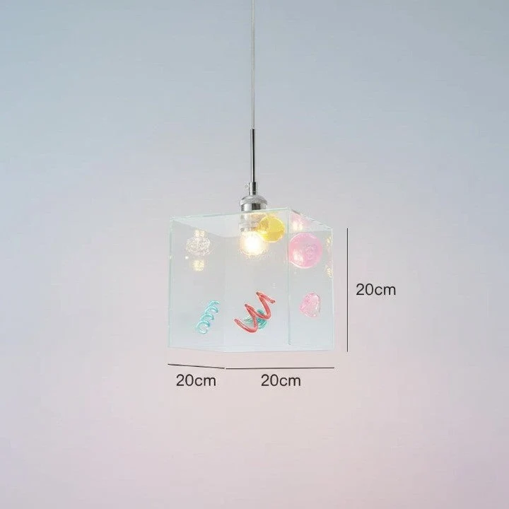 Confetti Cube Minimal Pendant Lamp