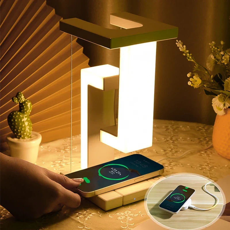 Levitating Glow Wireless Charging Lamp