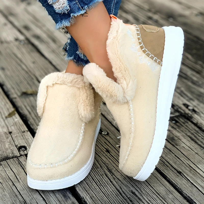 PlucheWarm Damespantoffels – Antislip en Superzachte Wintervoering