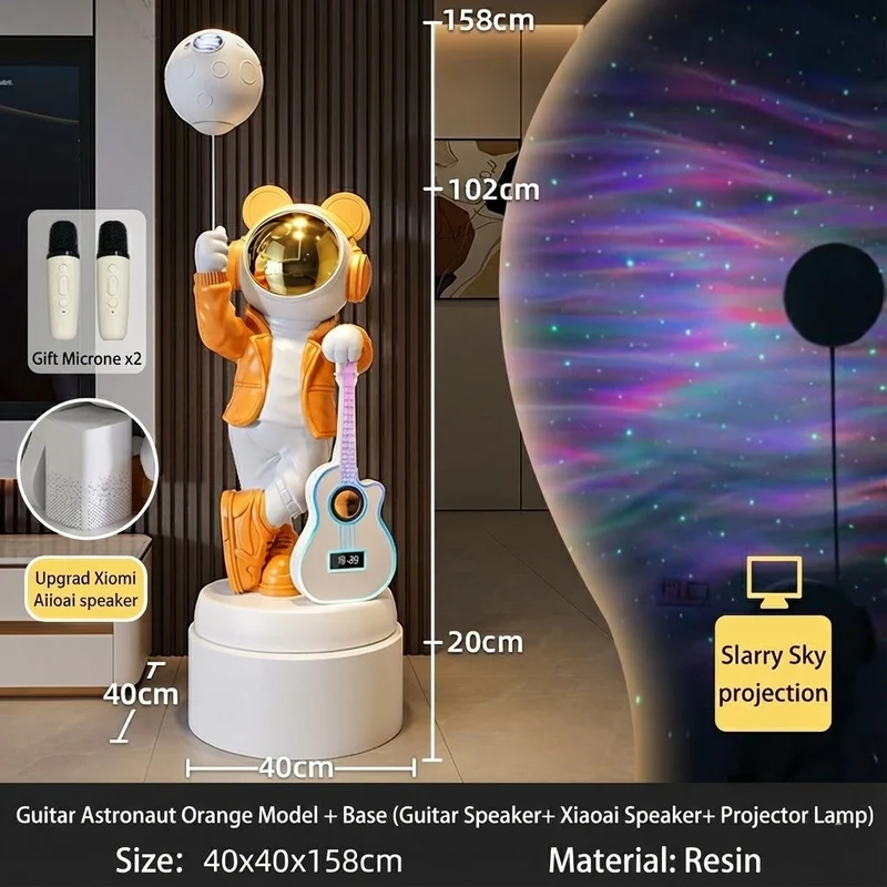 Astronaut Bluetooth Speaker Galaxy Projector Lamp