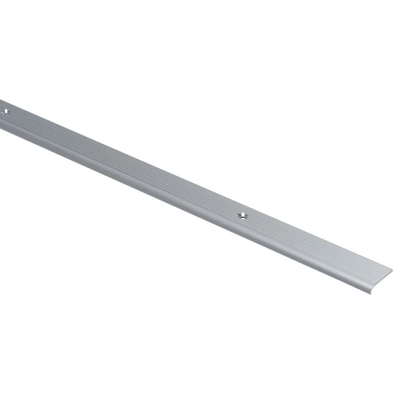 Essentials Trapkant Aluminium Geanodiseerd 25x6,3x2mm Met Neus 100 cm