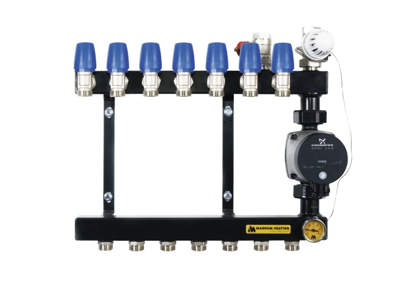 MAGNUM Heating Verdeler Basic Staal 5 Groeps