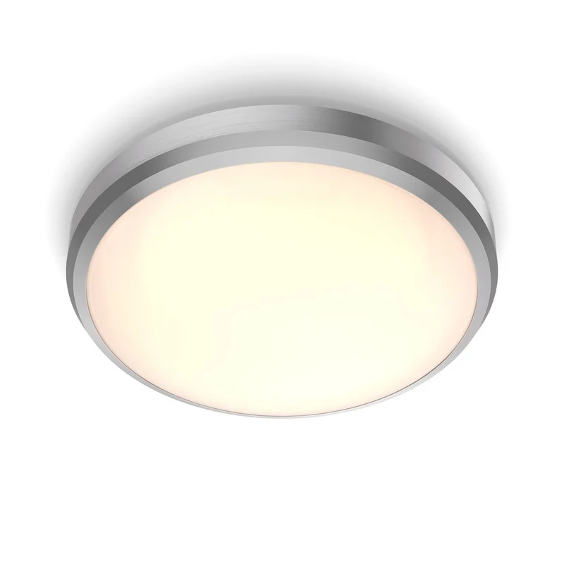 Philips Plafondlamp Doris CL257 Nikkel Rond 6W IP44 Ø22cm