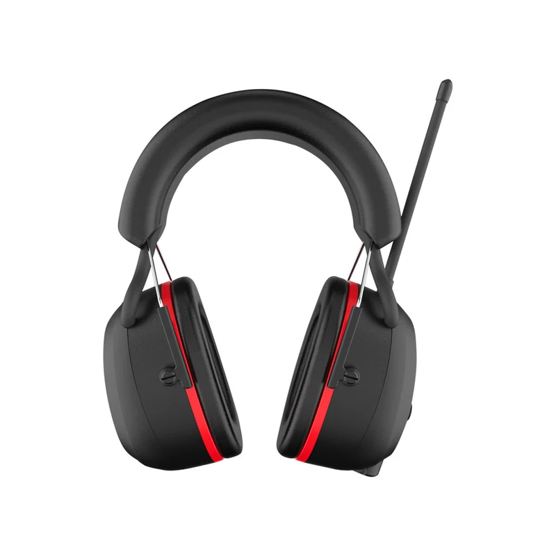 PerfectPro H-40 Oorkappen Met FM, DAB En Bluetooth Verbinding Zwart/Rood