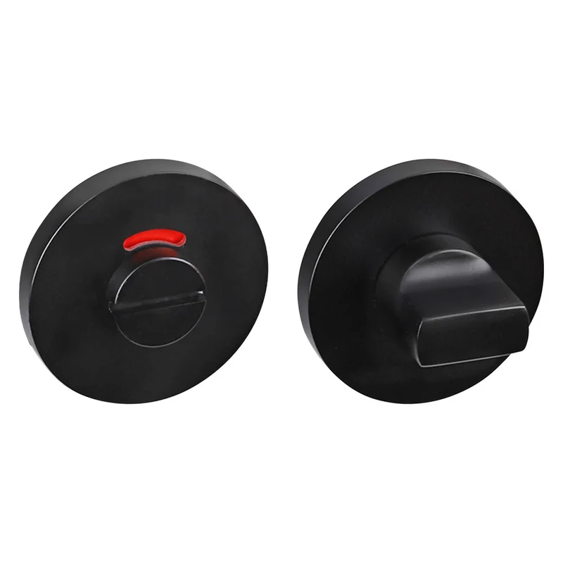 Impresso Rozet Rond Verdekt Modulair WC Aluminium Zwart 2stuks