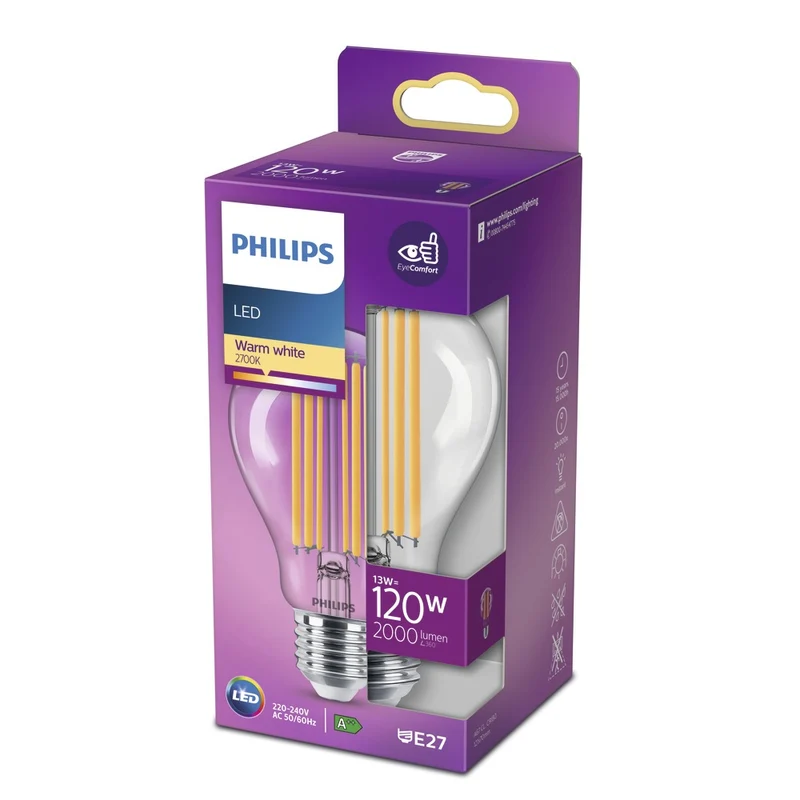 Philips LED Lamp Peer 120W E27 Warmwit Helder