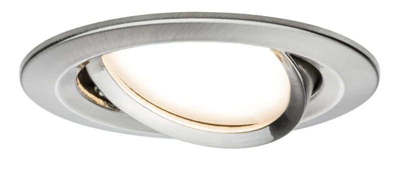 Paulmann Inbouwspot Premium EBL Geborsteld RVS Rond 6,8W 3st