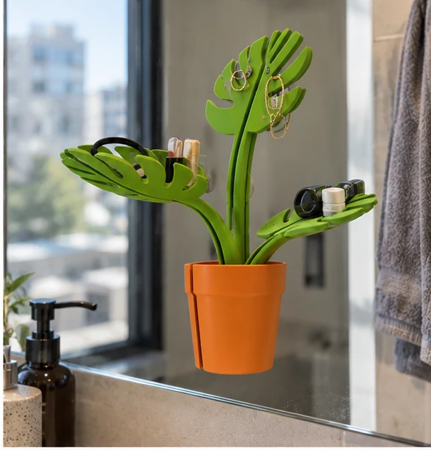 Mirror Pot Bathroom Organizer