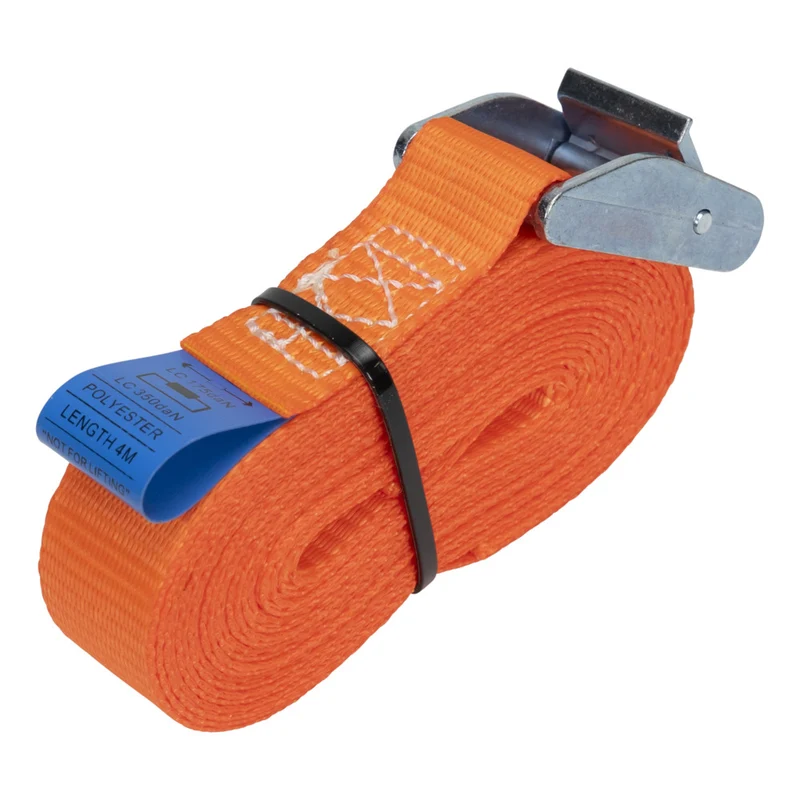 Konvox Spanband 25mm Met Klemgesp HD 125/350daN Oranje 4m