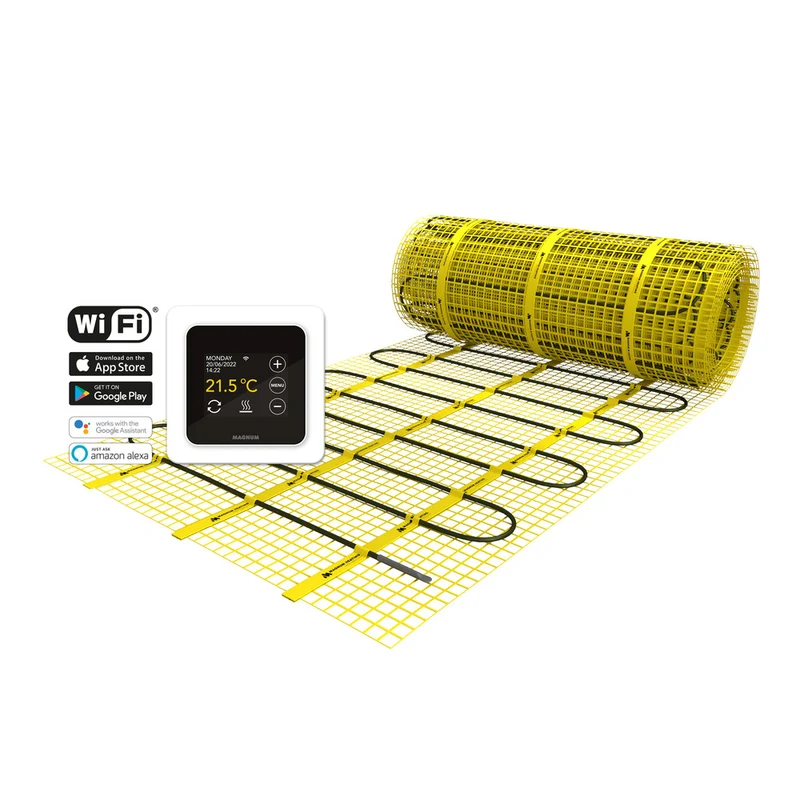 MAGNUM Heating Vloerverwarming Elektrisch Incl WiFi Thermostaat 300W 2m²