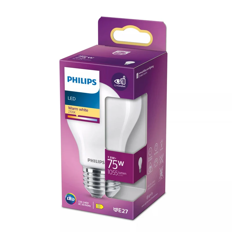 Philips LED Classic 75W A60 E27 ND 1PFSRT4 Warmwit Mat