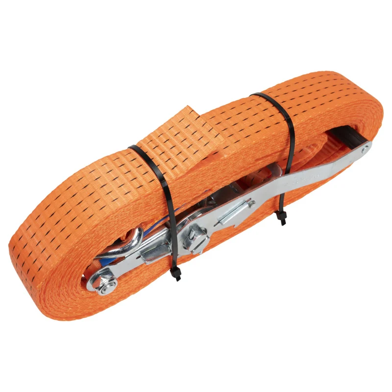 Konvox Spanband 50mm Met Ratel En Haak HD 2500/500daN Oranje 9m