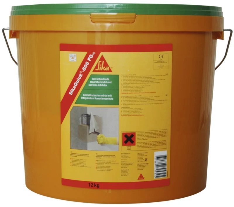 SikaQuick Betonreparatiemortel 506FG R3 Vezelversterkt 12kg