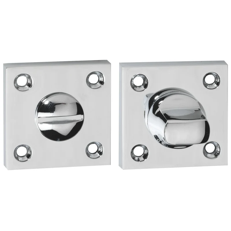 Impresso Rozet Vierkant Schroef Modulair WC63 Chroom 2stuks