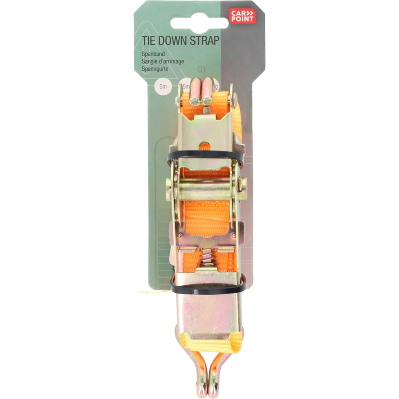 Carpoint Ratel Spanband Met Haken 5m