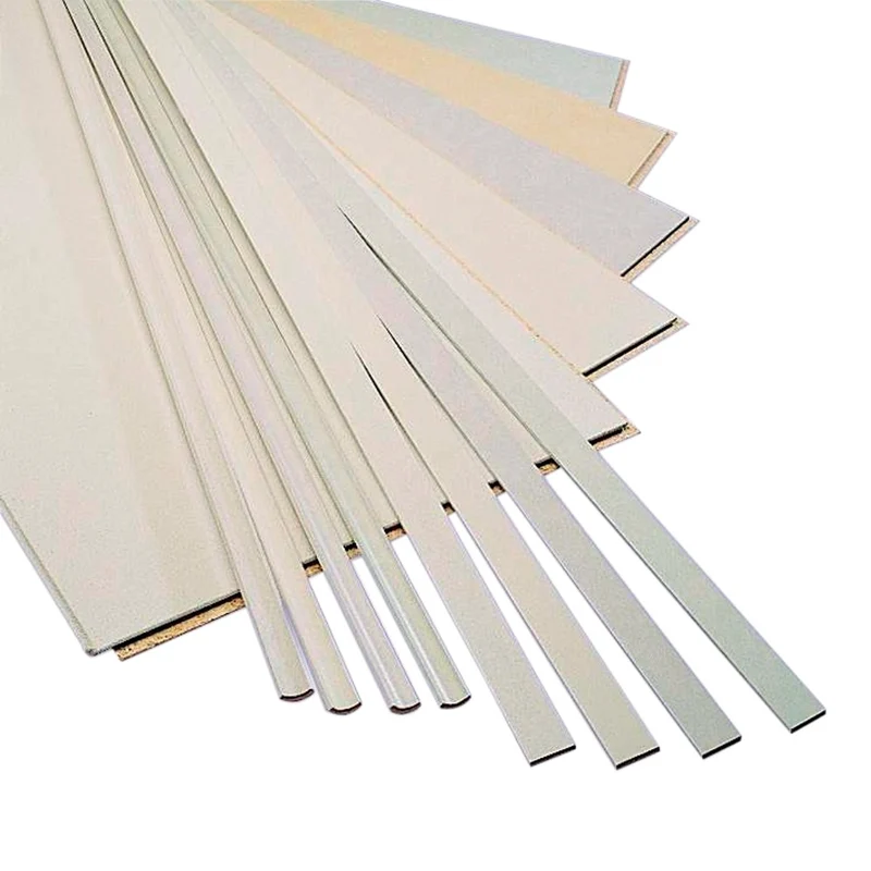 Agnes One-Step Plint Glad MDF Wit-Linnen 8x44x2600mm 70% PEFC