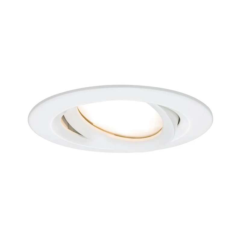 Paulmann Inbouwspot Nova Plus Mat Wit Rond 6W Dimbaar Kantelbaar IP65
