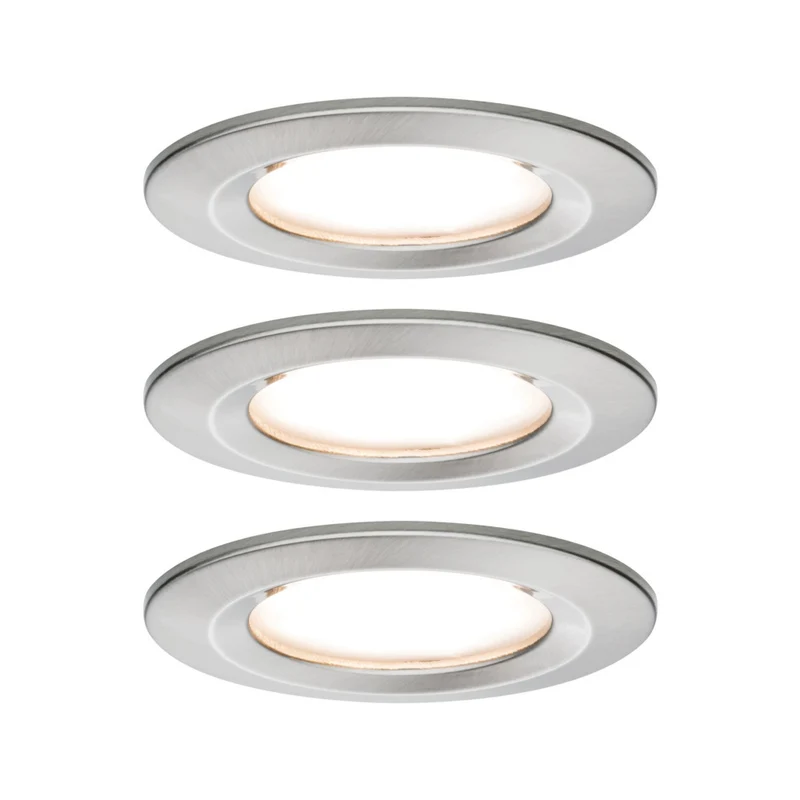 Paulmann Inbouwspot Nova Coin Rond 3-stap Dimbaar Vast 3st