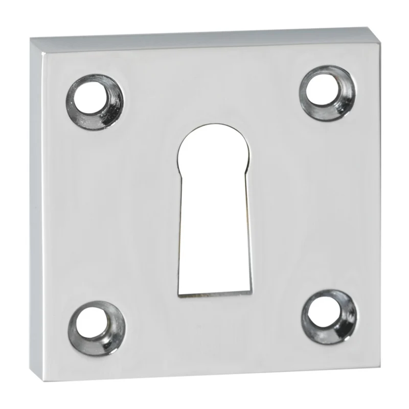 Impresso Rozet Vierkant Schroef Modulair Sleutelgat Chroom 56mm 2stuks