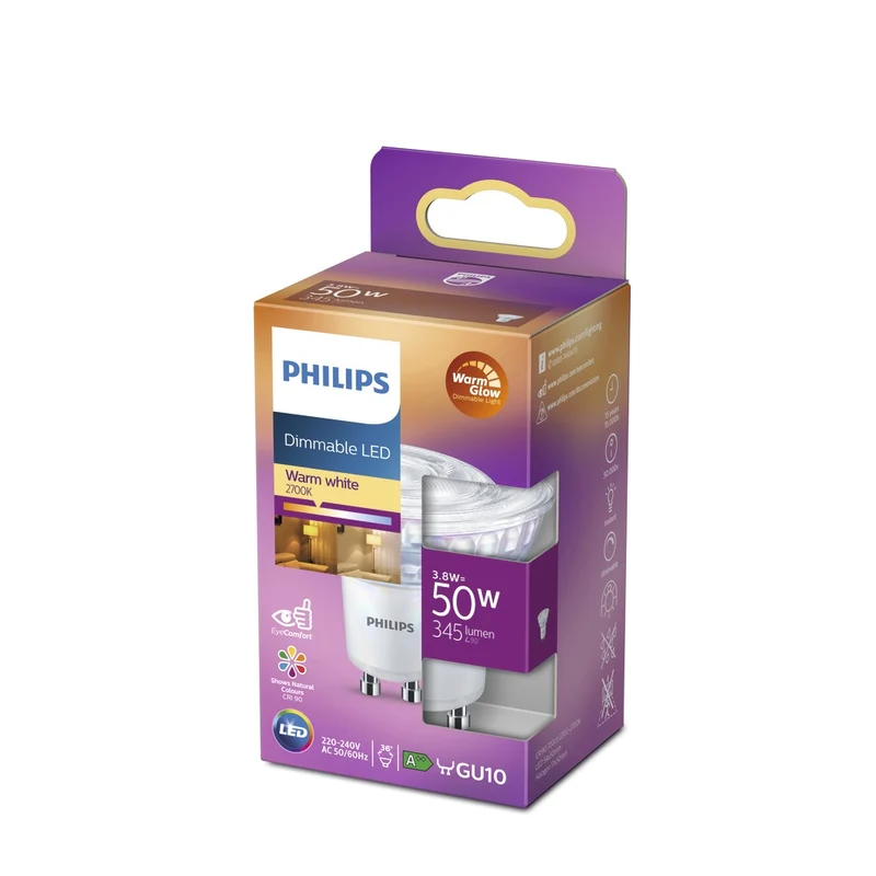 Philips LED Spot 50W GU10 Warmwit Dimbaar