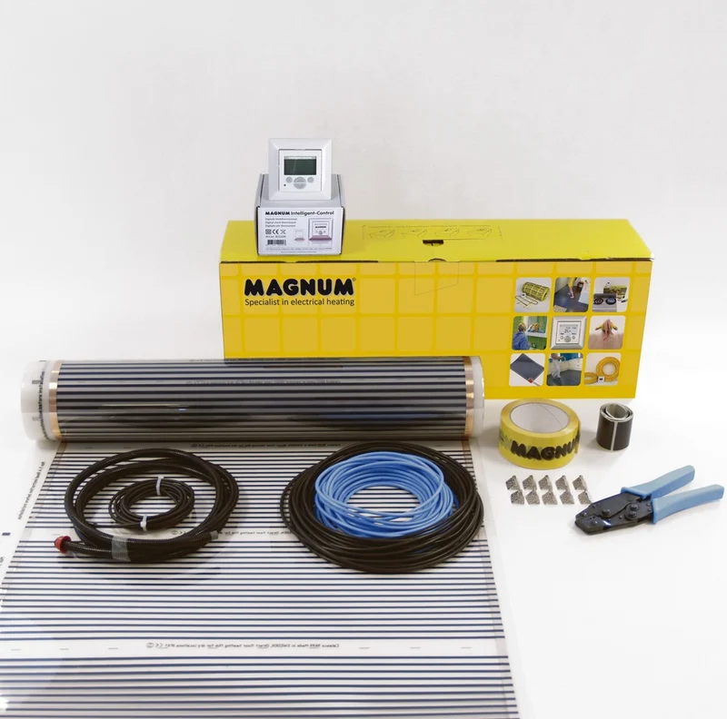 MAGNUM Heating Vloerverwarming Elektrisch Microfoil Incl WiFi Thermostaat 120W 5m²