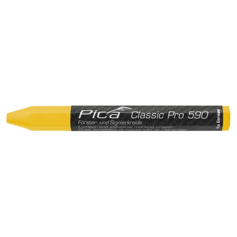 Pica 590/44 Markeerkrijt PRO Geel 12cm 12st