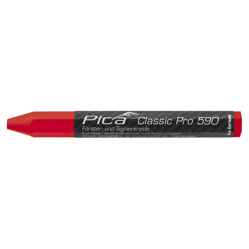 Pica 590/40 Markeerkrijt PRO Rood 12cm 12st