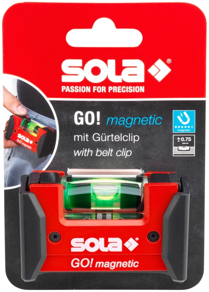 Sola Compacte Waterpas Met Magneet Clip