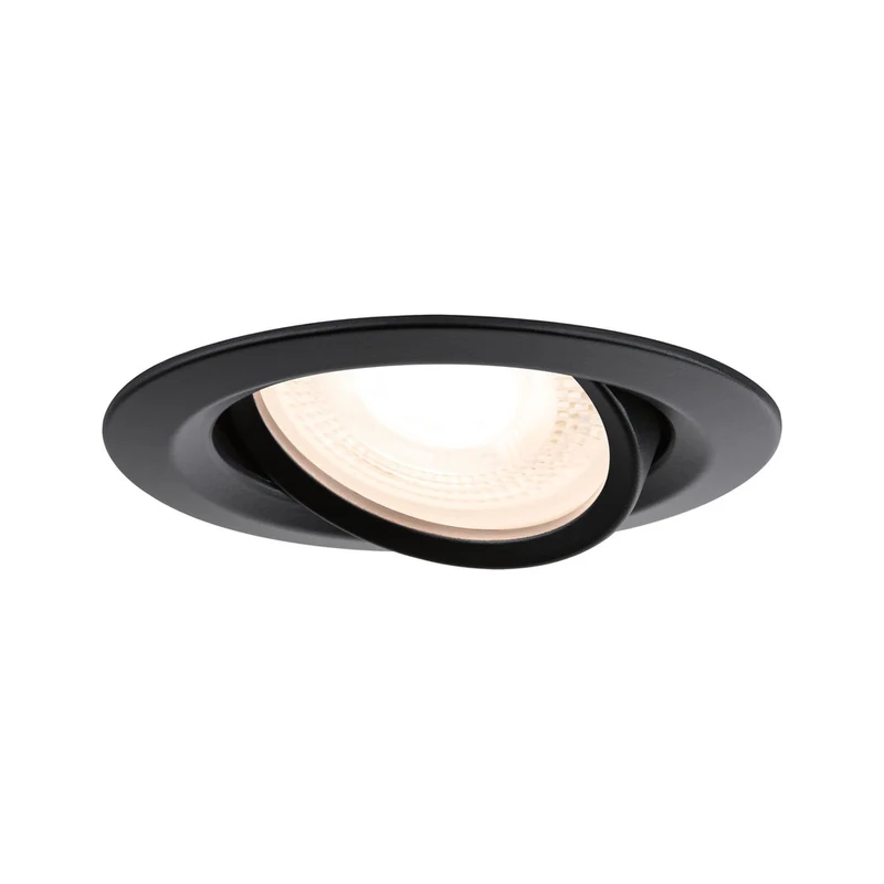 Paulmann Inbouwspot Nova Plus Mat Zwart Rond 35W Dimbaar Kantelbaar IP65