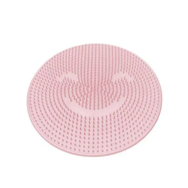 Round Silicone Bath Massage Cushion Brush
