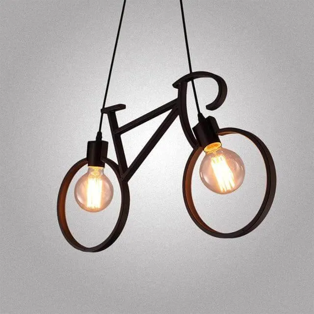 Modern Bicycle Nordic Style Droplight Chandelier Lamp